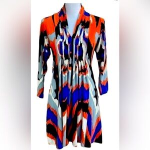 BEL KAZAN 🔷🔸🔷Anthropologie 3/4 sleeve midi dress size medium GUC